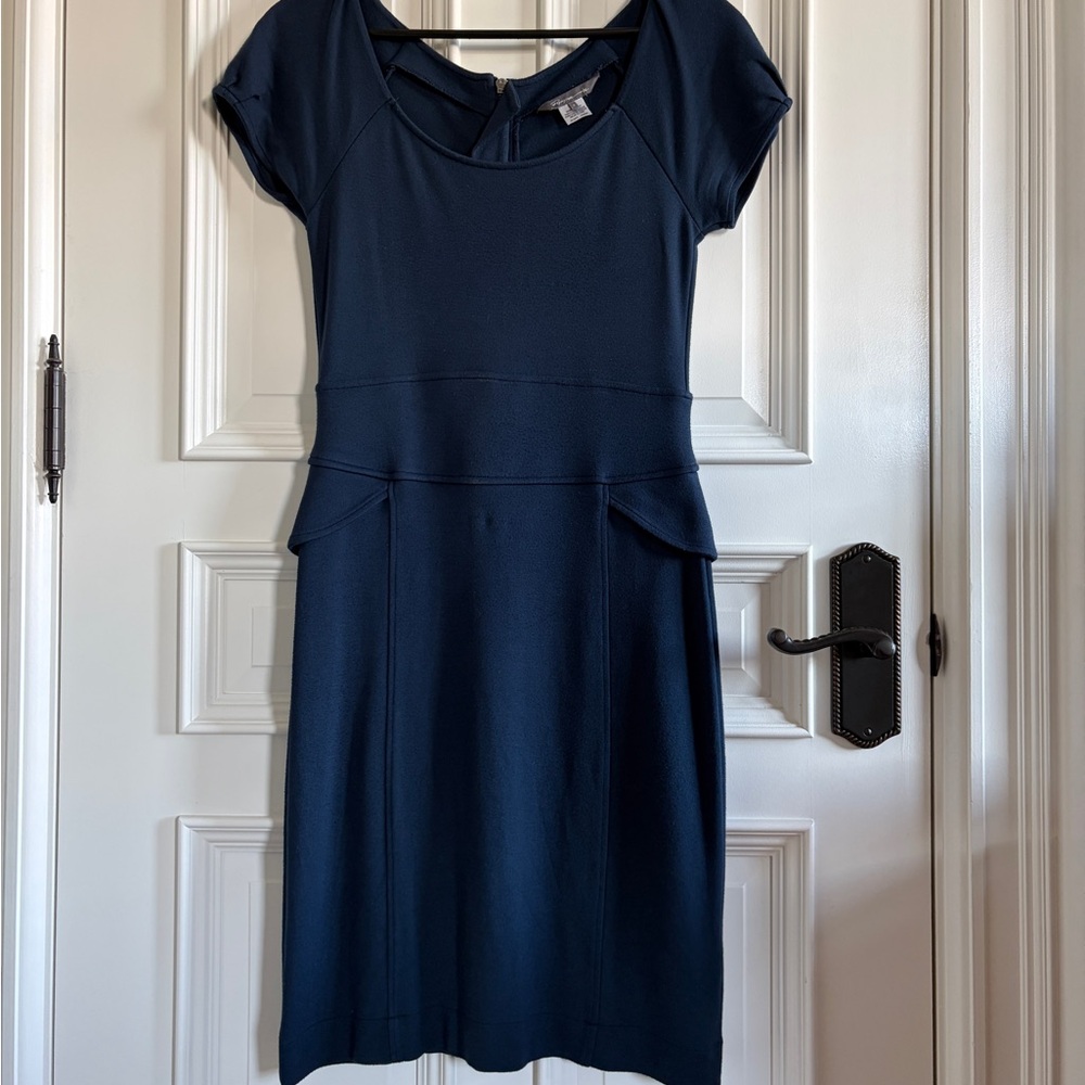 Chic Navy Blue Mini Dress